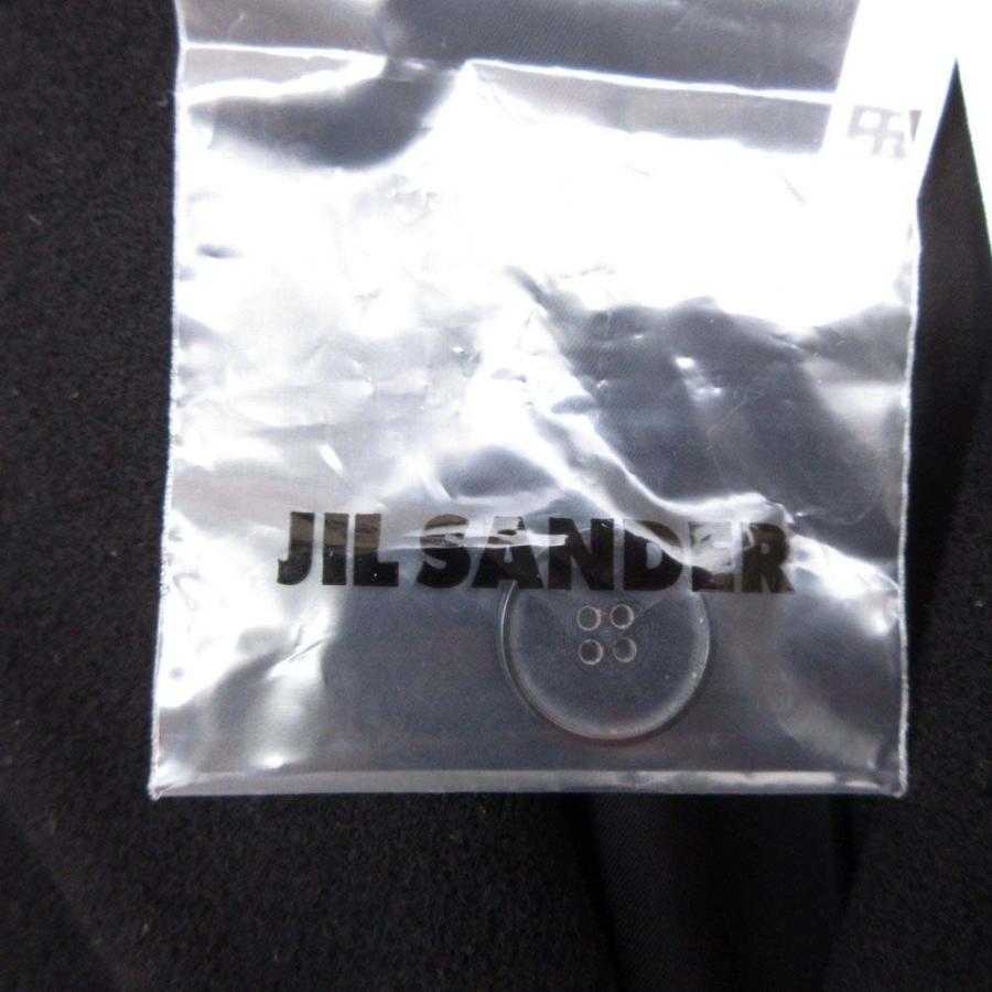 JIL SANDER ジルサンダー メルトンウール チェスターコート ロングコート ジャケット アウター 38 黒 ブラック レディース 古着 中古 | JIL SANDER | 06