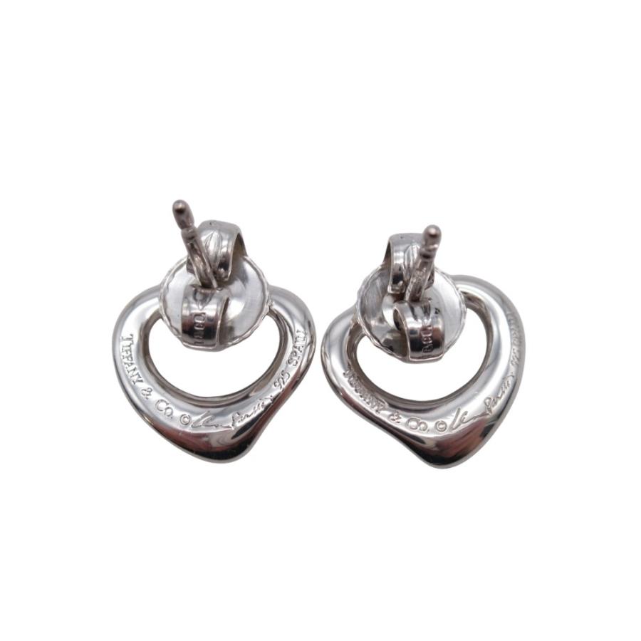 新品同様 TIFFANY&Co. ティファニー エルサペレッティ オープンハート スタッドピアス アクセサリー ジュエリー 925 シルバー レディース 古着 中古_2