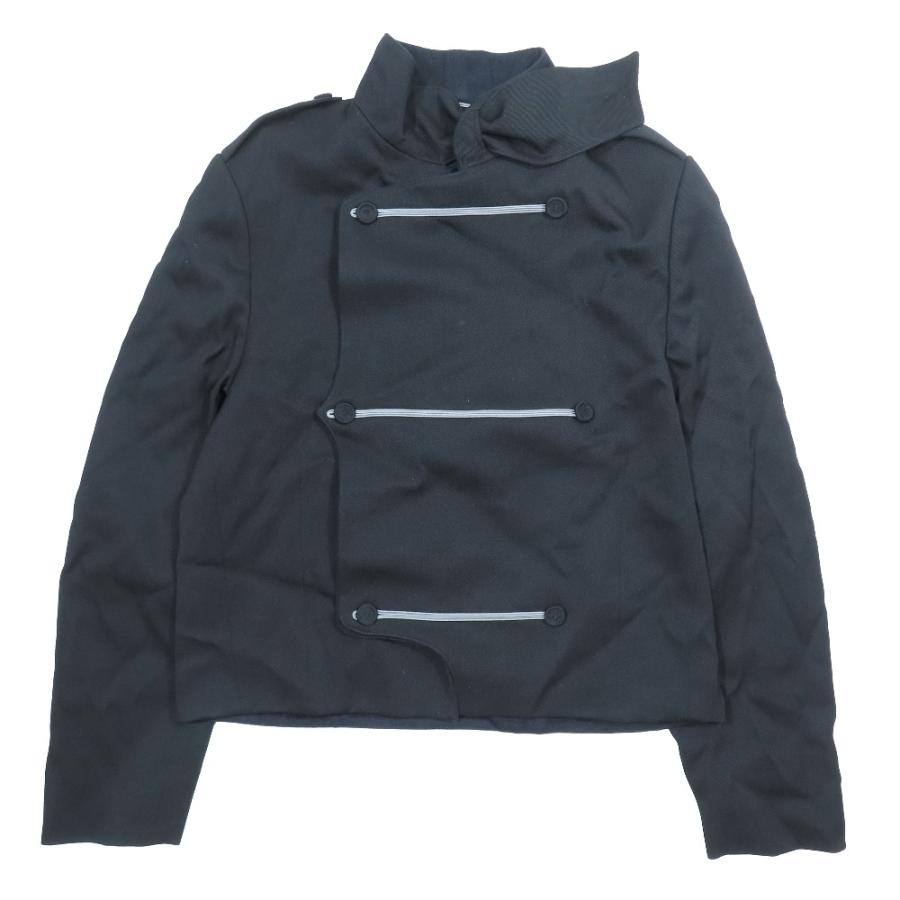 新品同様 DIOR ディオール ナポレオンジャケット ダブルブレスト ショートコート クロップド ウール カシミヤ 長袖 50 ブラック  メンズ 古着 中古 | 