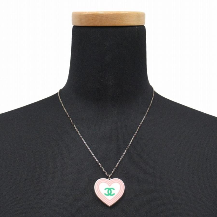 CHANEL ココマーク ハート ネックレス CHANEL（シャネル） 美品 ハート ココマーク ロゴ ネックレス