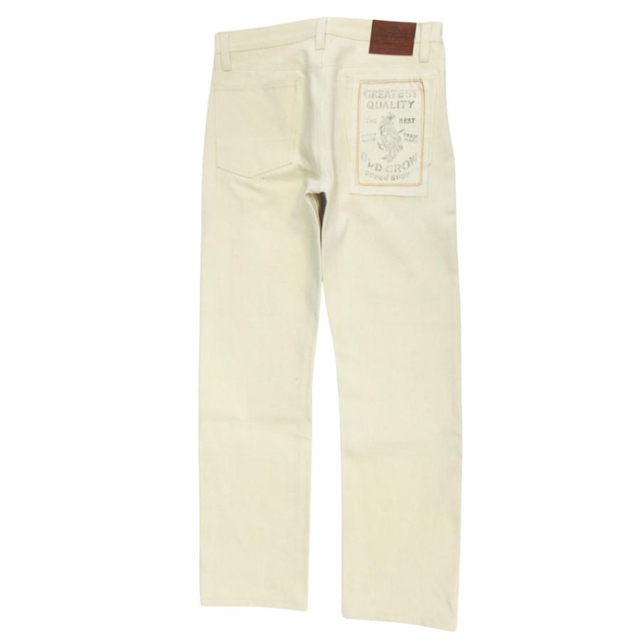 新品同様 OLD CROW オールドクロウ RODDER PANTS IVORY RIGID ロッダー デニム パンツ ボトムス ボタンフライ サイズM アイボリー メンズ 古着 中古 USED 新品同様 OLD CROW オールドクロウ RODDER PANTS IVORY RIGID ロッダー