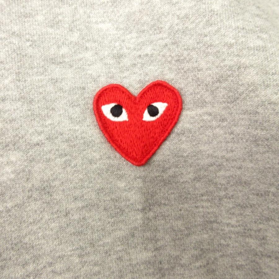 良品 PLAY COMME des GARCONS プレイコムデギャルソン スウェット ジャケット ブルゾン ハートロゴ 刺繍 プリント XL グレー メンズ 古着 中古 | PLAY COMME des GARCONS | 02