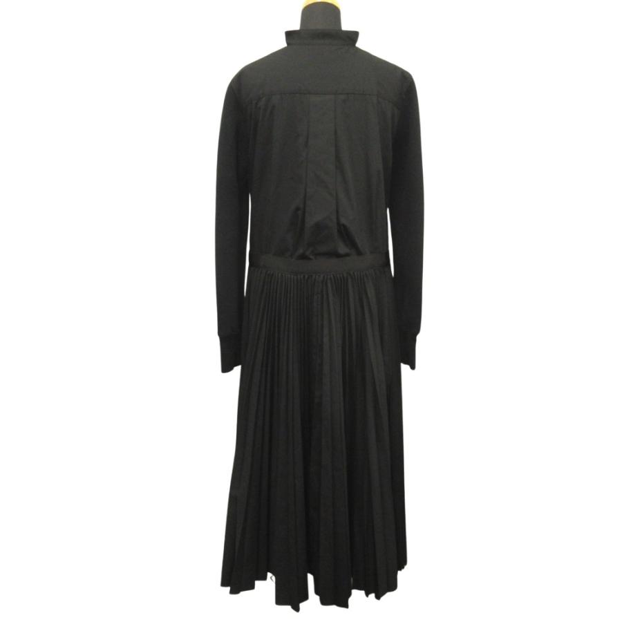 【かわいい】sacai サカイ＊プリーツドッキングワンピース sacai（サカイ） 美品 21ss ドッキング ワンピース ドレス スウェット
