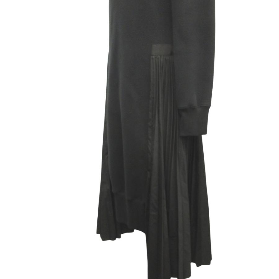 【かわいい】sacai サカイ＊プリーツドッキングワンピース sacai（サカイ） 美品 21ss ドッキング ワンピース ドレス スウェット