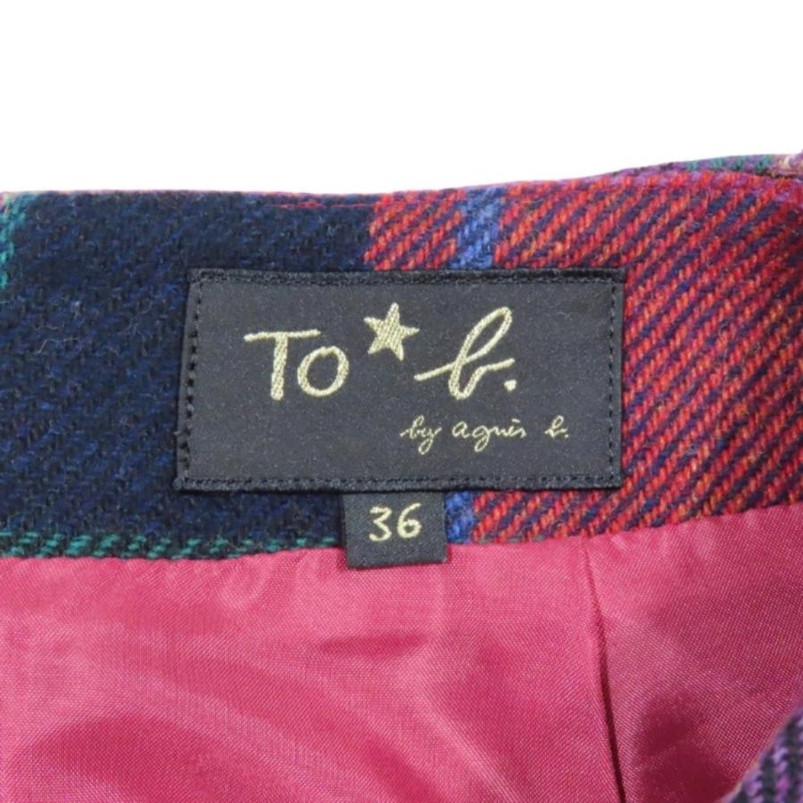 美品 To b by agnes b. トゥービーバイアニエスベー クラシックチェック スカート ミニ丈 バッグジップ ボトムス 36 マルチカラー レディース 古着 中古 |  | 04