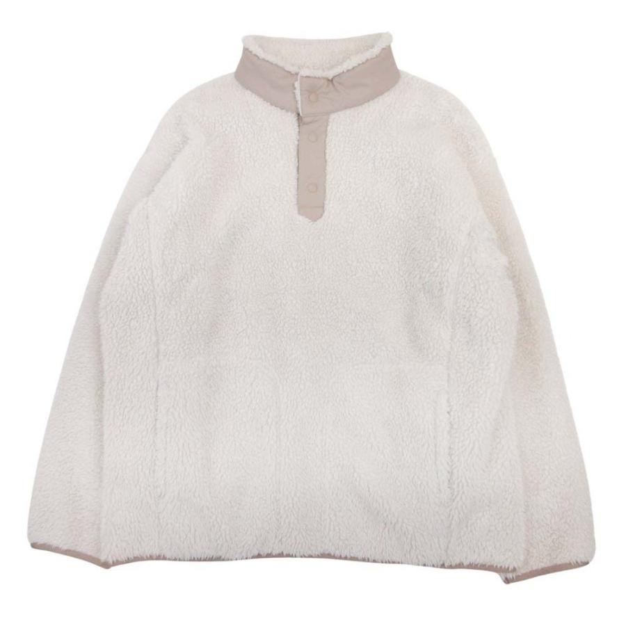 美品 UNIQLO White Mountaineering ユニクロ ホワイトマウンテニアリング 21aw フリース プルオーバー ジャケット L アイボリー メンズ 古着 中古 | ユニクロ
