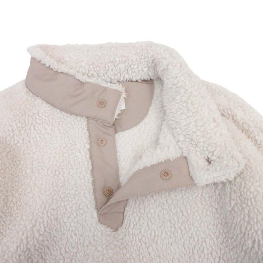 美品 UNIQLO White Mountaineering ユニクロ ホワイトマウンテニアリング 21aw フリース プルオーバー ジャケット L アイボリー メンズ 古着 中古 | ユニクロ | 03