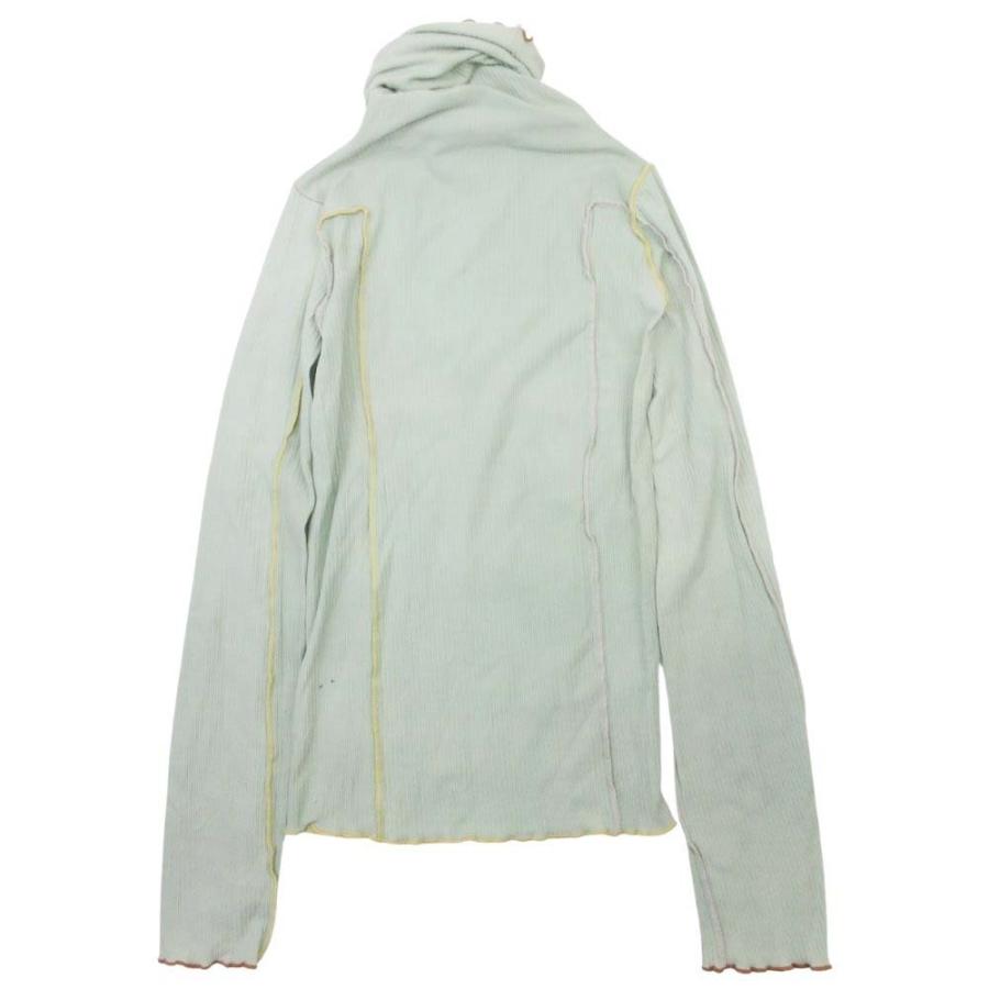良品 Baserange ベースレンジ OMATO TURTLENECK TTOT タートルネック トップス 長袖 タイト ストレッチ インサイドアウト XS 緑 レディース 古着 中古 | BASERANGE | 01
