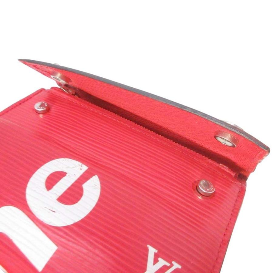 ルイヴィトン Louis Vuitton シュプリーム チェーンウォレット エピ M67755 赤 【69767】 LOUIS VUITTON ルイ・ヴィトン チェーンコンパクトウォレット