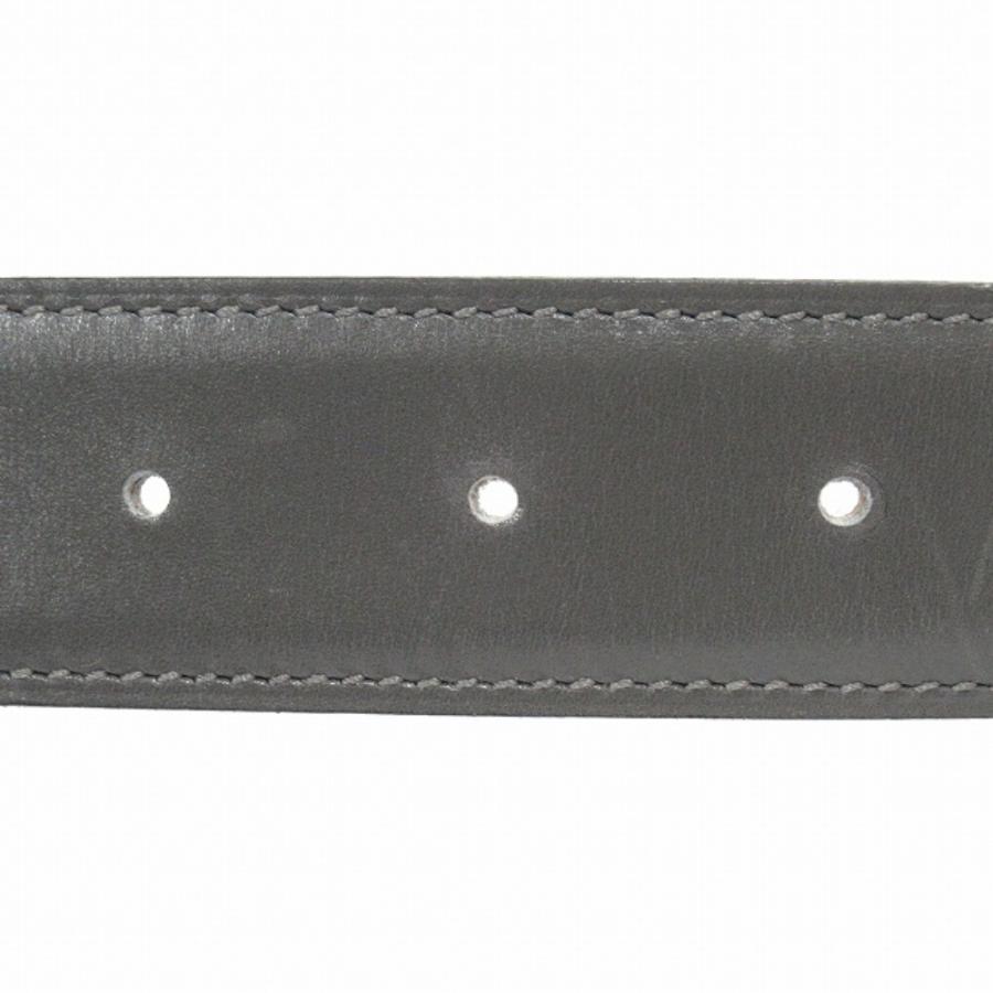 美品 HERMES エルメス Hバックル リバーシブル ベルト レザー コンスタンス ゴールド金具 ヴィンテージ 70cm グレー/ブラック メンズ 古着 中古 | HERMES | 03