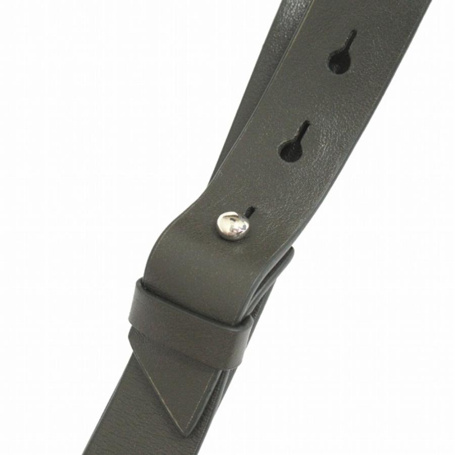 美品 PRADA プラダ カウレザー キーホルダー キーストラップ カラビナ アクセサリー 2PP118 カーキ メンズ レディース 古着 中古 | PRADA | 01