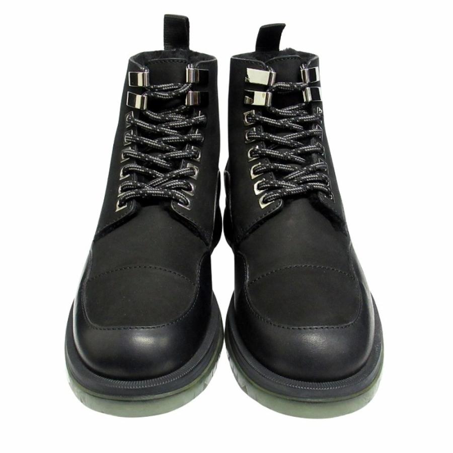 未使用 JIMMY CHOO ジミーチュウ BALDWYN ボールドウィン バケッタ レザー ショート ブーツ 裏シアリング 裏起毛 39 24cm ブラック メンズ 古着 中古 | JIMMY CHOO | 03