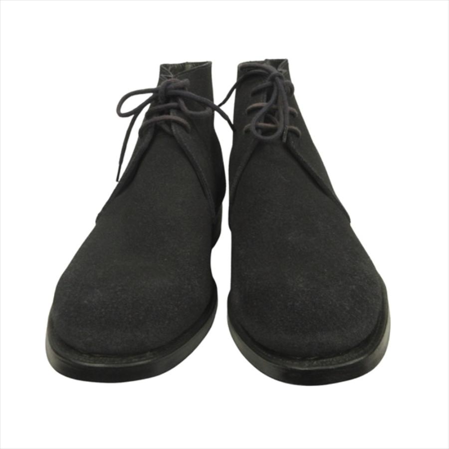未使用 CROCKETT&JONES クロケットアンドジョーンズ CHUKKA チャッカ ブーツ シューズ スエードレザー サイズUK6D 24.5cm ネイビー メンズ 古着 中古 | CROCKETT&JONES | 02