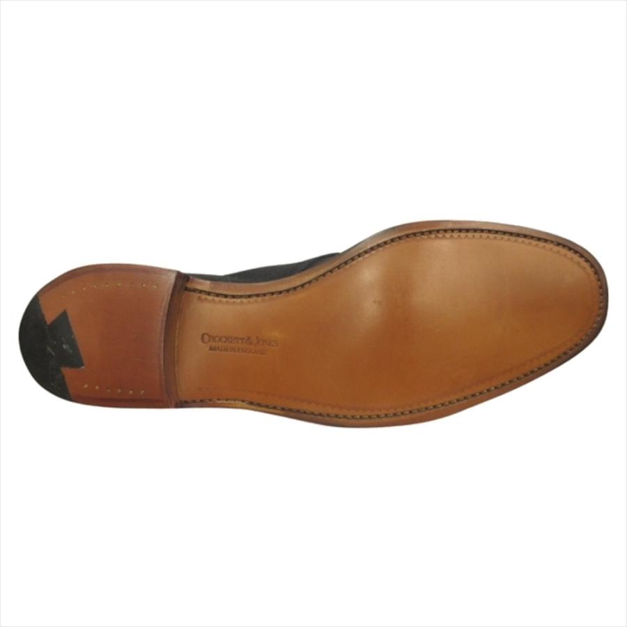 未使用 CROCKETT&JONES クロケットアンドジョーンズ CHUKKA チャッカ ブーツ シューズ スエードレザー サイズUK6D 24.5cm ネイビー メンズ 古着 中古 | CROCKETT&JONES | 06