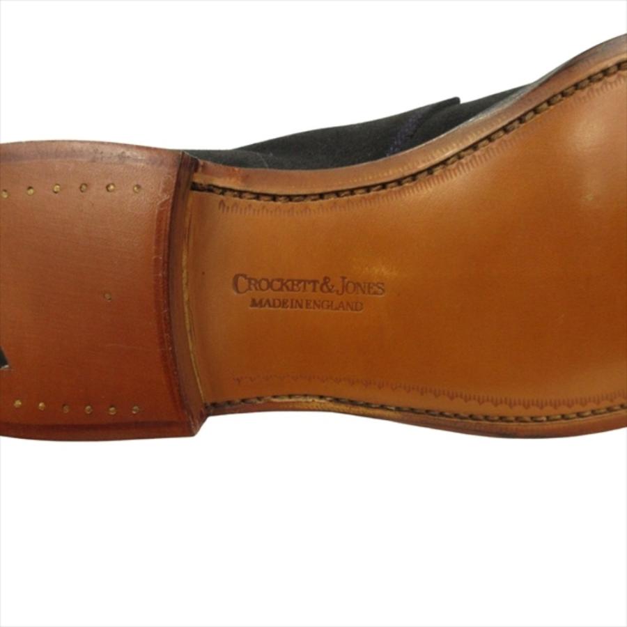 未使用 CROCKETT&JONES クロケットアンドジョーンズ CHUKKA チャッカ ブーツ シューズ スエードレザー サイズUK6D 24.5cm ネイビー メンズ 古着 中古 | CROCKETT&JONES | 07