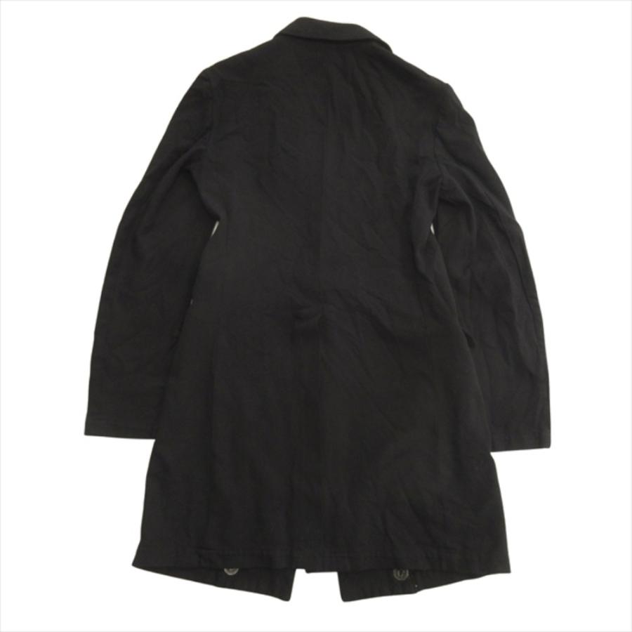 良品 COMME des GARCONS HOMME PLUS コムデギャルソンオムプリュス 07ss 多釦 ポリ縮絨 チェスター コート ジャケット 製品染め S 黒 メンズ 古着 中古_2