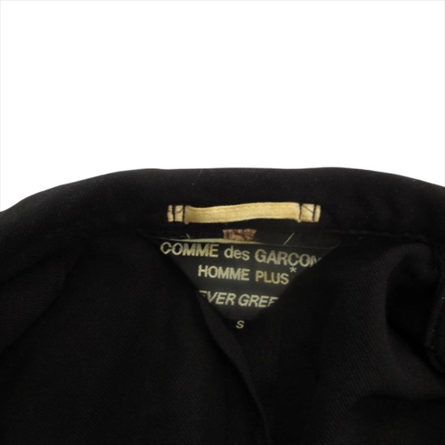 良品 COMME des GARCONS HOMME PLUS コムデギャルソンオムプリュス 07ss 多釦 ポリ縮絨 チェスター コート ジャケット 製品染め S 黒 メンズ 古着 中古_7