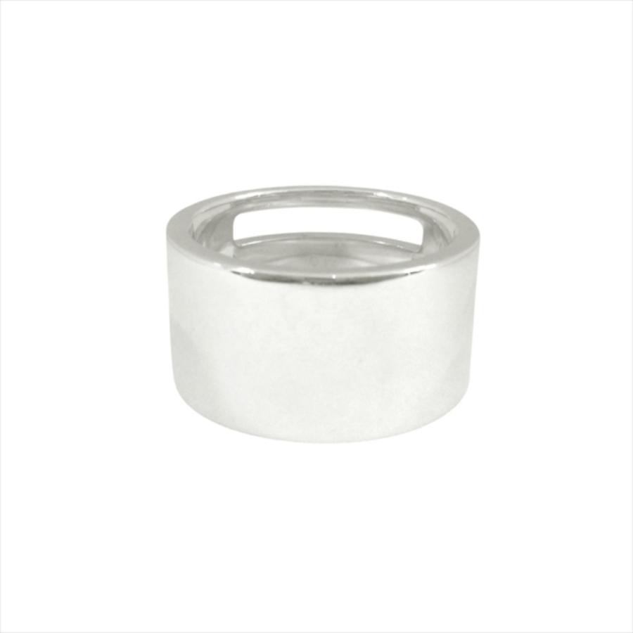 新品同様 GUCCI グッチ 新品仕上げ済 ロゴヴィス リング 指輪 ビス ワイド アクセサリー ジュエリー SV925 19号 シルバー メンズ 古着 中古_2