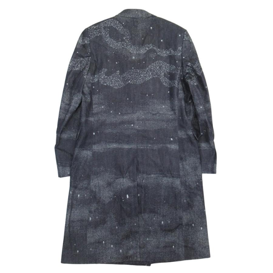 未使用 DIOR HOMME ディオール・オム 21aw ピータードイグコラボ MILKY WAY デニムジャガード チェスターコート 50 インディゴ メンズ 古着 中古 | Dior HOMME | 02