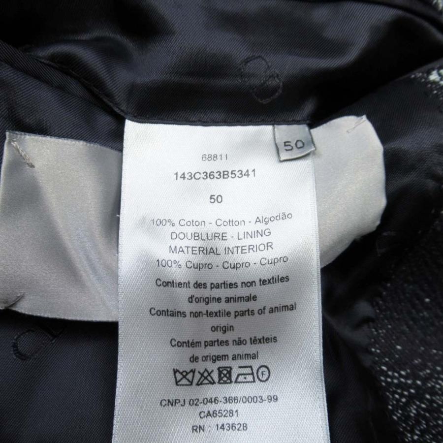 未使用 DIOR HOMME ディオール・オム 21aw ピータードイグコラボ MILKY WAY デニムジャガード チェスターコート 50 インディゴ メンズ 古着 中古 | Dior HOMME | 09