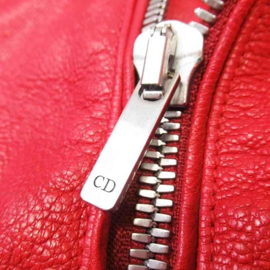 美品 Christian Dior クリスチャンディオール 17aw ゴートスキン ダブルライダース バイカージャケット やぎ革 アウター 36 赤 レディース 古着 中古 | Christian Dior | 05