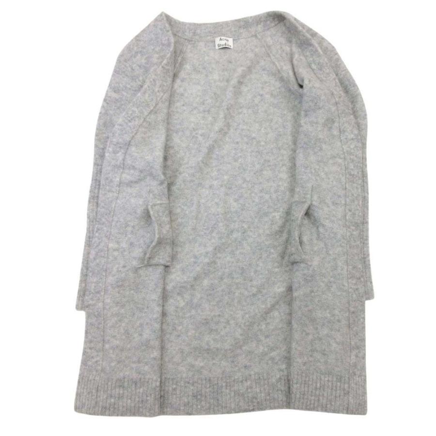 美品 ACNE STUDIOS アクネストゥディオズ RAYA MOHAIR キッドモヘア ニット カーディガン ガウン 羽織 オーバーサイズ XS グレー レディース 古着 中古 | Acne Studios | 02