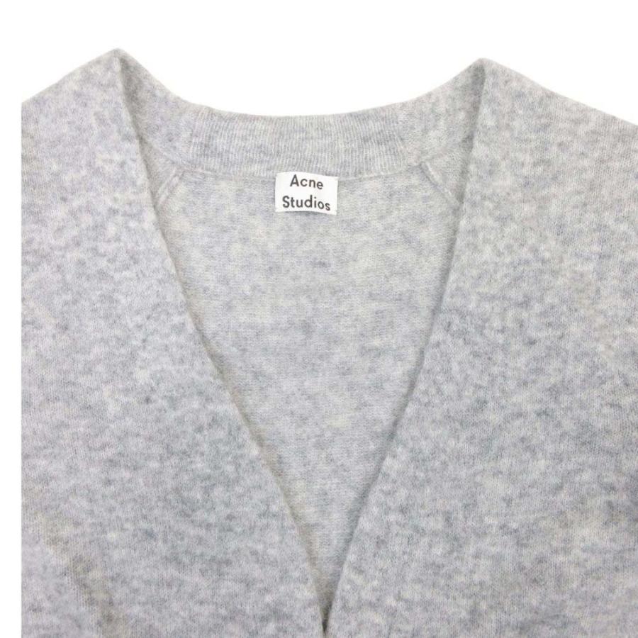 美品 ACNE STUDIOS アクネストゥディオズ RAYA MOHAIR キッドモヘア ニット カーディガン ガウン 羽織 オーバーサイズ XS グレー レディース 古着 中古 | Acne Studios | 03