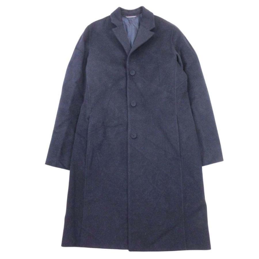 未使用 DIOR HOMME ディオール・オム ウール ダブルフェイス チェスターコート アウター ジャケット 44 紺 ネイビー メンズ 古着 中古 USED Dior HOMME 未使用 DIOR ディオール・オム ウール ダブルフェイス