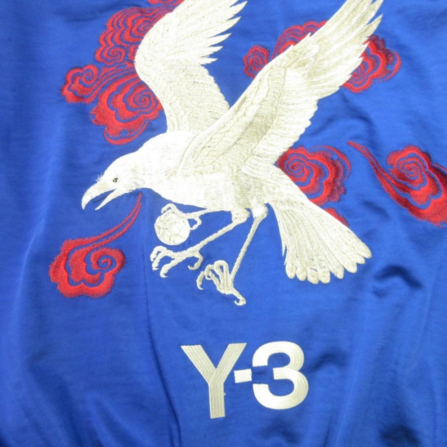 良品 Y-3 ワイスリー JFA スーベニアジャケット スカジャン リバーシブル ブルゾン サッカー ヨウジヤマモト M 青 ブルー 黒 ブラック メンズ 古着 中古 | Y-3 | 04