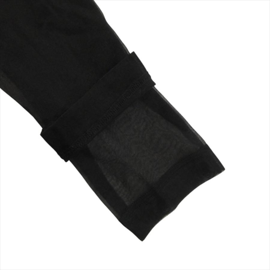 良品 COMME des GARCONS コムデギャルソン フリル シアー レイヤード ロング カットソー Tシャツ 長袖 シースルー XS 黒 ブラック レディース 古着 中古 | COMME des GARCONS | 04