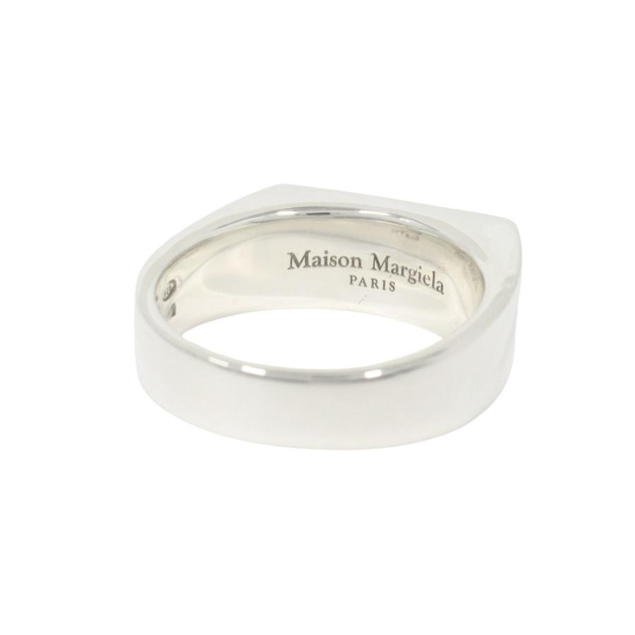 新品同様 Maison Margiela メゾンマルジェラ 20AW 新品仕上げ済 ツースタッカブル リング 指輪 SV925 約24号 シルバー/ブラック メンズ 古着 中古_2