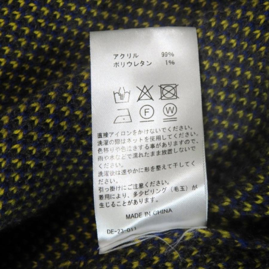 美品 D.V.U.S デビルユース 長袖 ニット カーディガン ロゴ 刺繍 花柄 リブ フラワー トップス L グレー 青 赤 メンズ 古着 中古 |  | 08