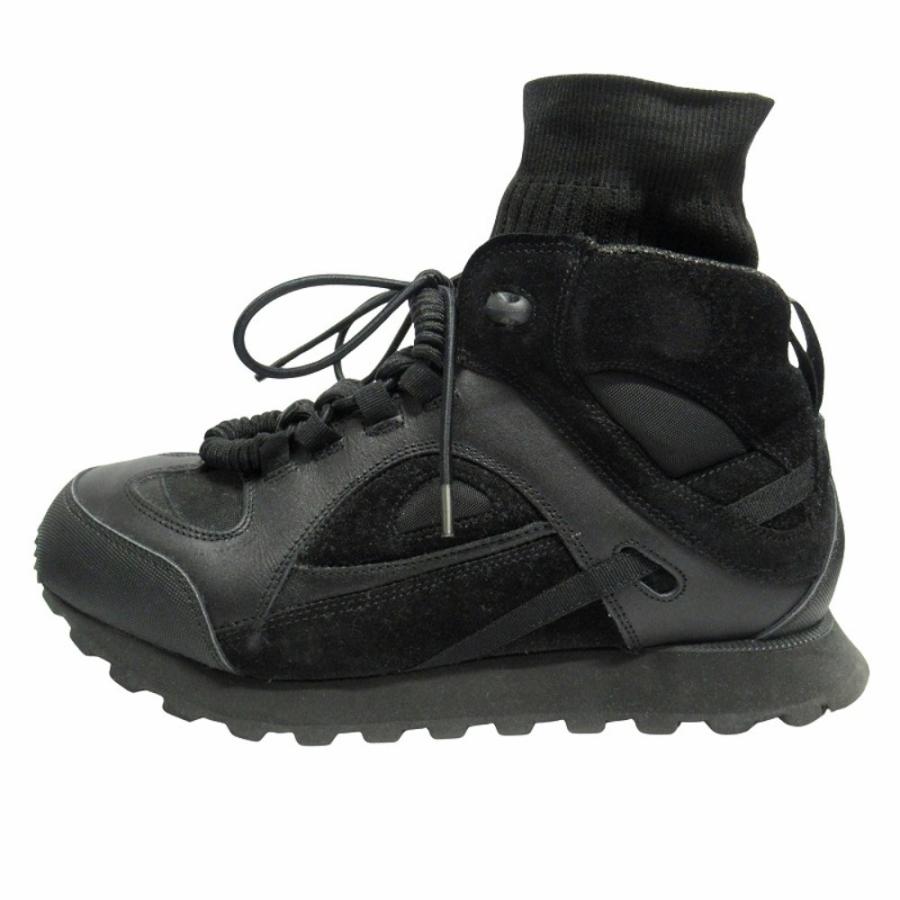 美品 Maison Margiela メゾンマルジェラ ソックネック セキュリティランナー ハイカット スニーカー ハイブリッド シューズ 41 黒 メンズ 古着 中古 | Maison Margiela