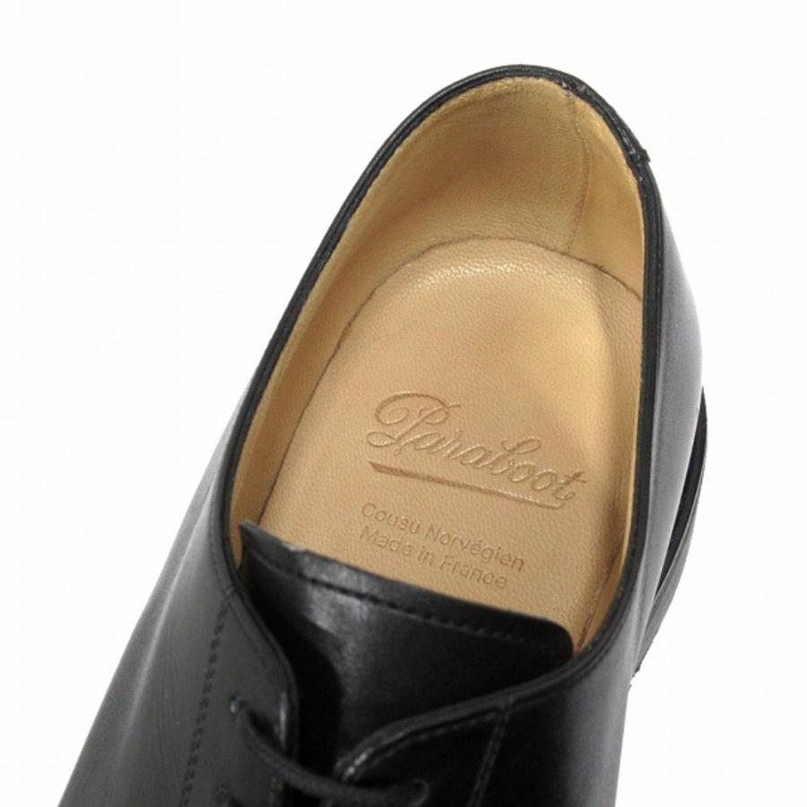 美品 Paraboot パラブーツ ROUSSEAU ルソー シューズ 革靴 カウレザー アクティブソール フランス製 サイズUK8 26.5cm 黒 ブラック メンズ 古着 中古 | Paraboot | 06