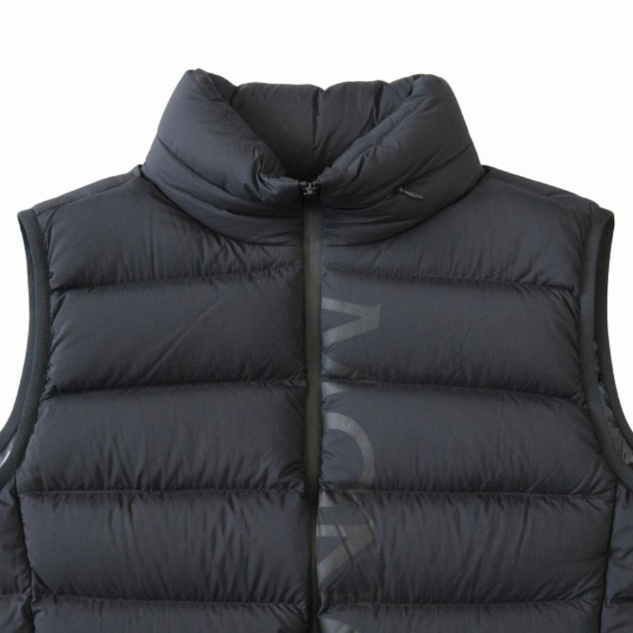 美品 MONCLER モンクレール 22AW CENIS GILET チェニス ジレ ダウン ベスト ジャケット ブルゾン ロゴ サイズ2 黒 ブラック レディース 古着 中古 | MONCLER | 02
