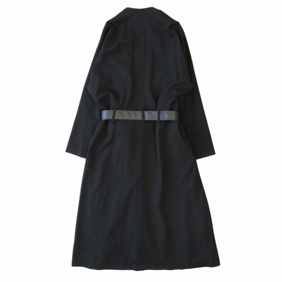新品同様 Yohji Yamamoto POUR HOMME ヨウジヤマモトプールオム 18AW 多釦 ノーカラー ロング コート ジャケット ブルゾン 3 黒 ブラック メンズ 古着 中古 | Yohji Yamamoto | 01