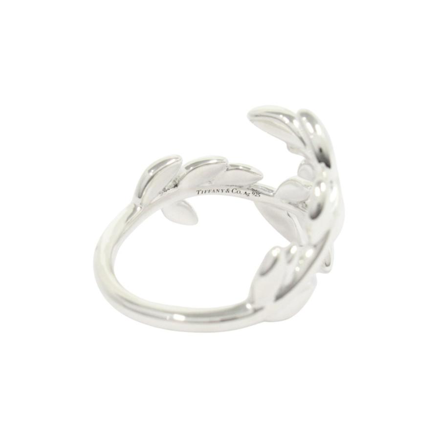 【国内正規品】TIFFANY&Co. ティファニー リーフ　リング　925 8号 TIFFANY&Co.（ティファニー） 新品同様 新品仕上げ済 オリーブ リーフ