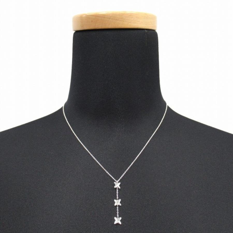 新品同様 TIFFANY&Co. ティファニー 新品仕上げ済 シグネチャー クロス ドロップ ネックレス ペンダント SV925 シルバー レディース 古着 中古_2
