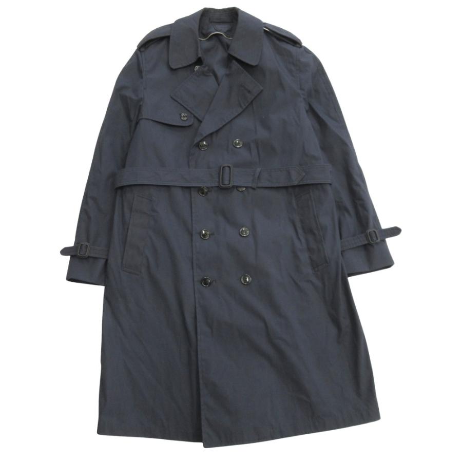 良品 MILITARY ミリタリー US.NAVY トレンチ コート ジャケット ブルゾン アメリカ海軍 オールド 44R ネイビー  メンズ 古着 中古 | MILITARY