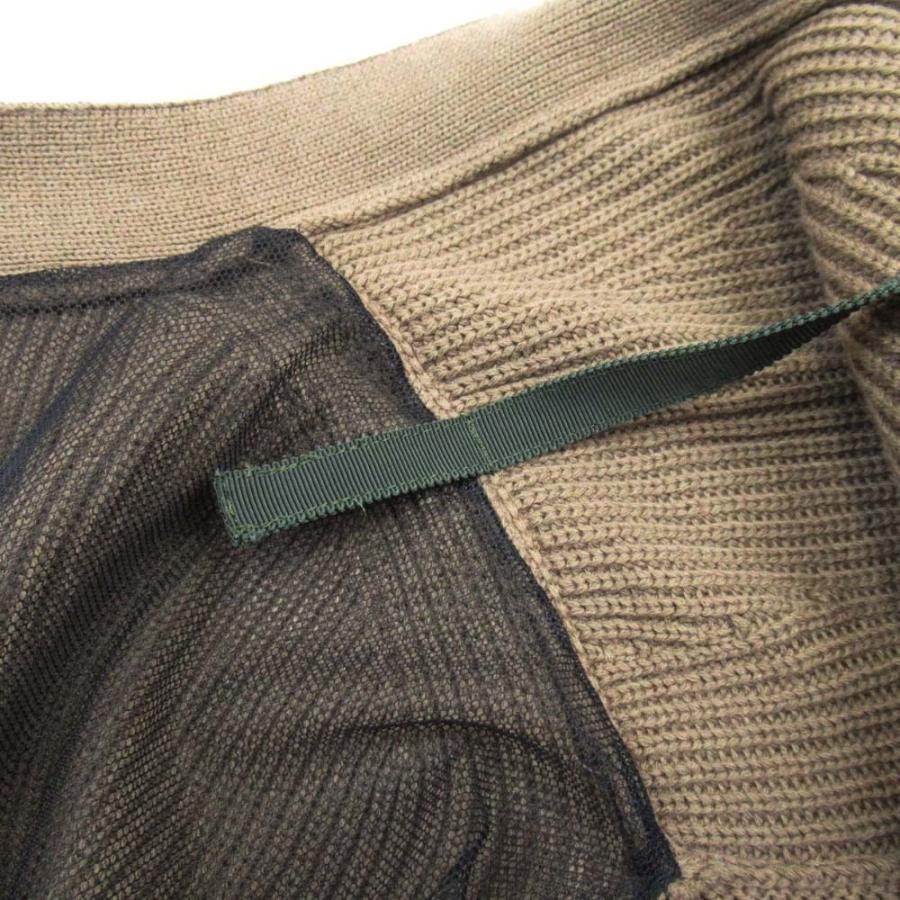 sacai（サカイ） 美品 21ss ビスチェレイヤード カーディガン 重ね着風