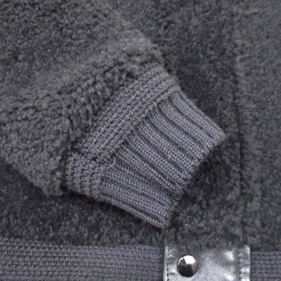 美品 SAINT LAURENT PARIS サンローランパリ 17aw ムートンコート ボア レザー 羊革 ブルゾン 2way アウター 38 黒 ブラック レディース 古着 中古 |  | 06