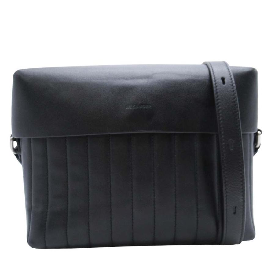 美品 JIL SANDER ジルサンダー 伊勢丹新宿店限定 LID リッド カメラバッグ キルティング ショルダーバッグ クロスボディ カバン 黒 メンズ レディース 古着 中古 | JIL SANDER