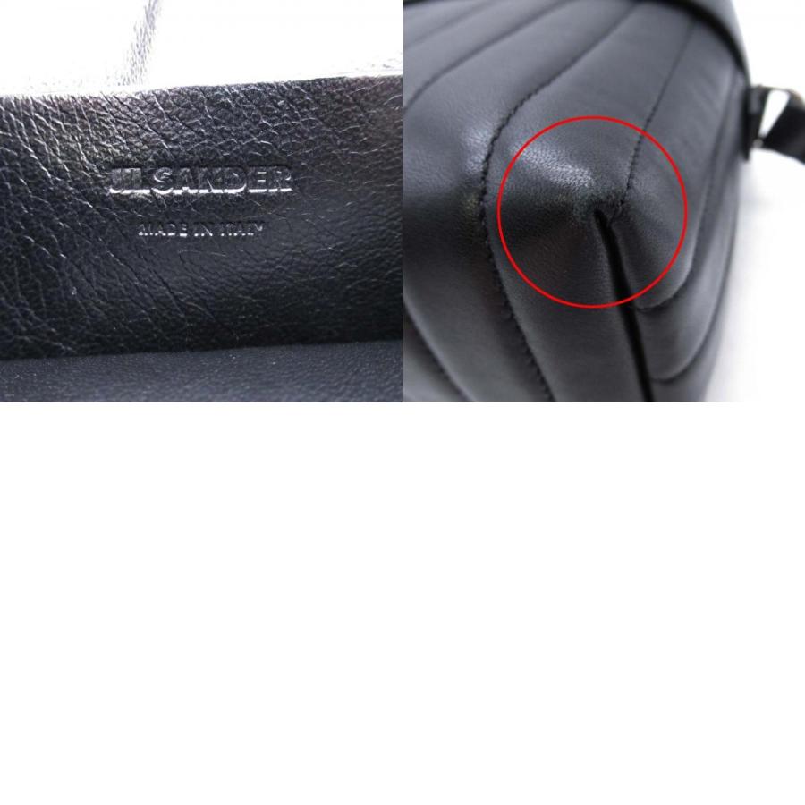 美品 JIL SANDER ジルサンダー 伊勢丹新宿店限定 LID リッド カメラバッグ キルティング ショルダーバッグ クロスボディ カバン 黒 メンズ レディース 古着 中古 | JIL SANDER | 09