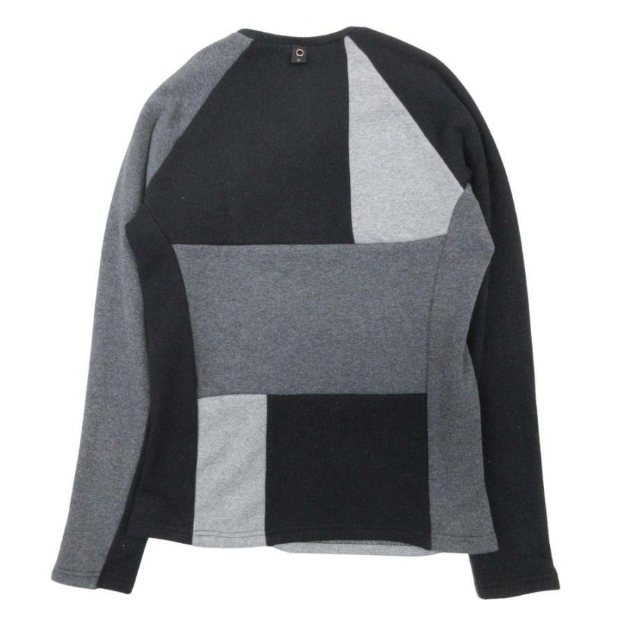 美品 wjk ダブルジェイケイ cotton boa randam shift 裏起毛 スウェット トレーナー トップス Vネック S ブラック グレー メンズ 古着 中古 | wjk | 01