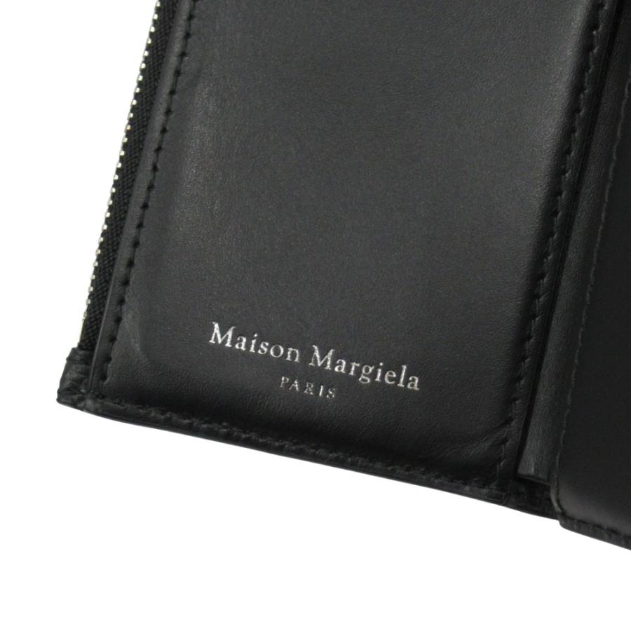 美品 Maison Margiela メゾンマルジェラ 25SS レザー 財布 三つ折り スモール コンパクト 4ステッチ 黒 ブラック メンズ レディース 古着 中古 | Maison Margiela | 06