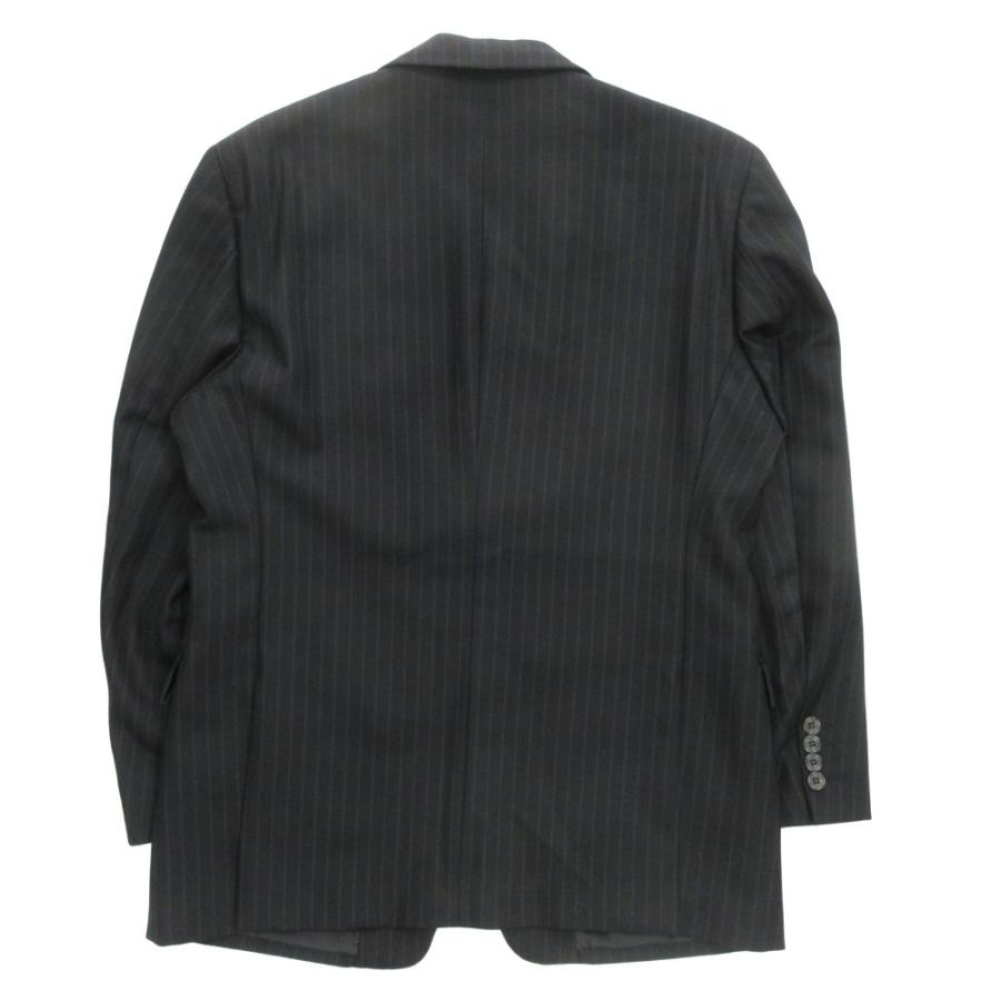 renoma レノマ セットアップ スーツ ジャケット ブレザー パンツ スラックス ストライプ サイズ94AB4 黒 ブラック メンズ 古着 中古 | renoma | 02