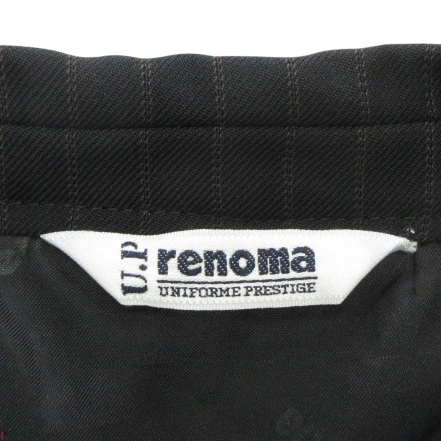 renoma レノマ セットアップ スーツ ジャケット ブレザー パンツ スラックス ストライプ サイズ94AB4 黒 ブラック メンズ 古着 中古 | renoma | 04