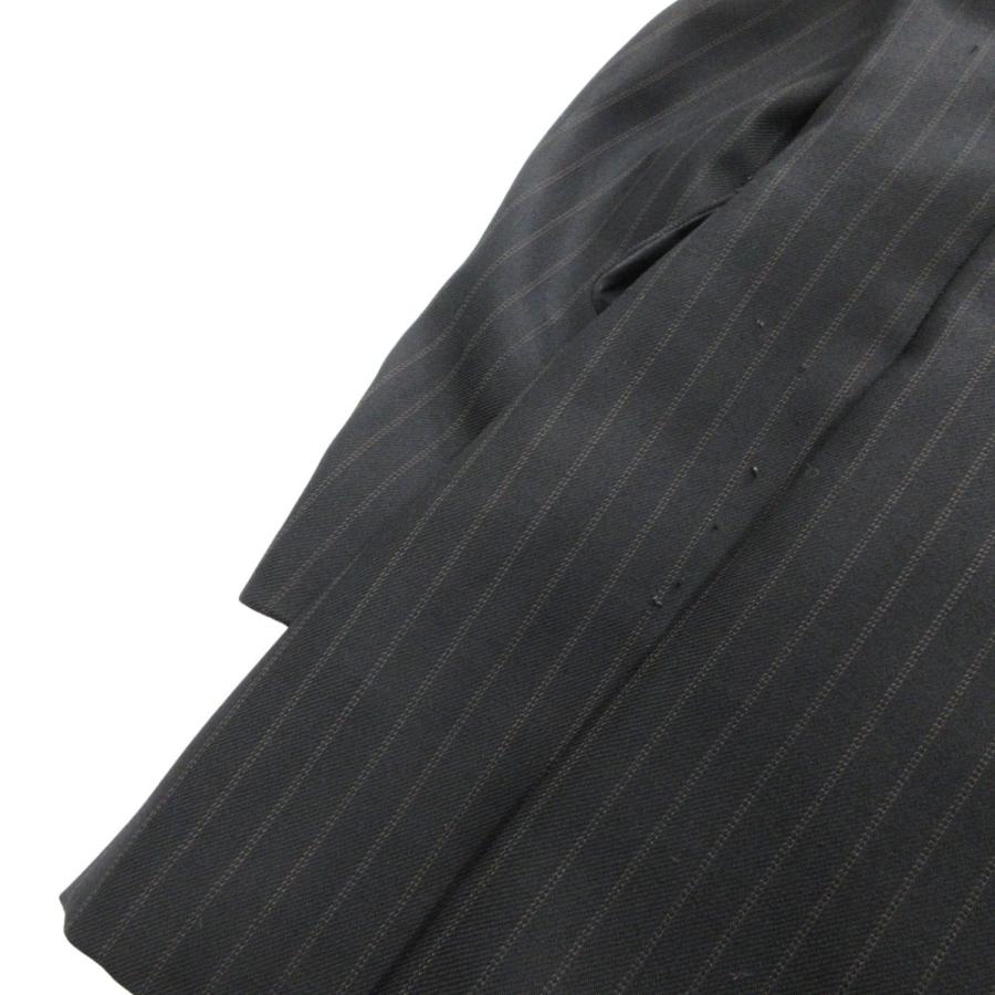 renoma レノマ セットアップ スーツ ジャケット ブレザー パンツ スラックス ストライプ サイズ94AB4 黒 ブラック メンズ 古着 中古 | renoma | 06
