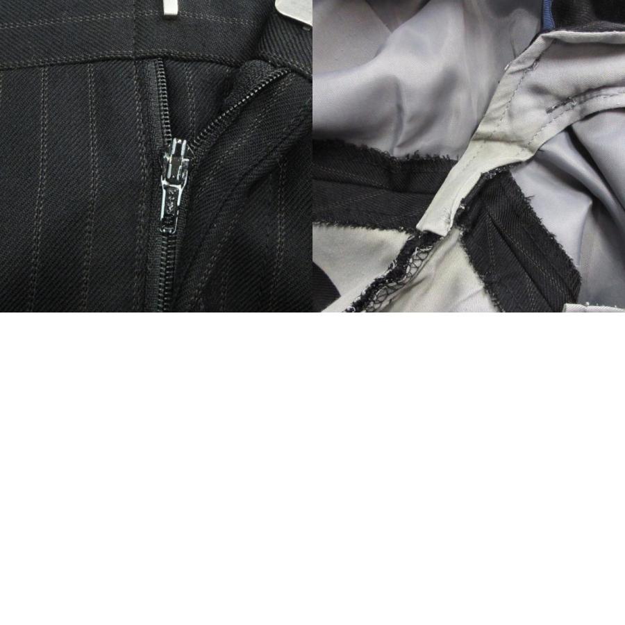 renoma レノマ セットアップ スーツ ジャケット ブレザー パンツ スラックス ストライプ サイズ94AB4 黒 ブラック メンズ 古着 中古 | renoma | 09