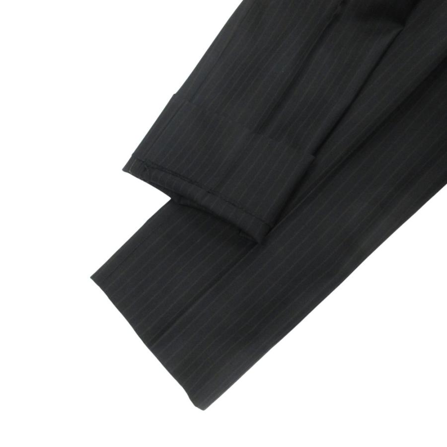良品 renoma レノマ ストライプ パンツ スラックス ボトムス サイズ94AB4 黒 ブラック メンズ 古着 中古 | renoma | 04